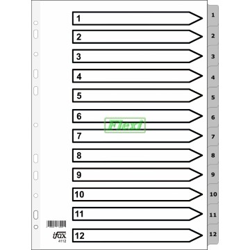 Divider Grey PP 4112 - 1-12